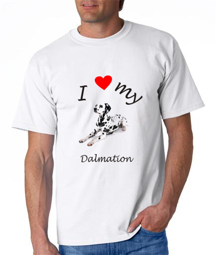 Dogs - Dalmation Picture on a Mens Shirt
